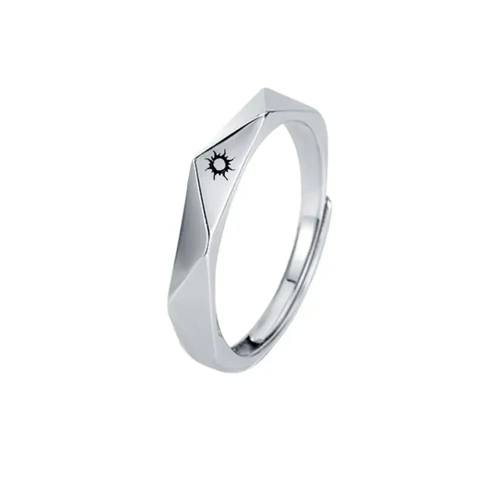 Sun and Moon Couple Rings - Couple Rings Set Promise Wedding Bands Men Women Jewelry Perfect for Valentine's Day