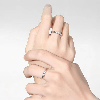 Sun and Moon Couple Rings - Couple Rings Set Promise Wedding Bands Men Women Jewelry Perfect for Valentine's Day