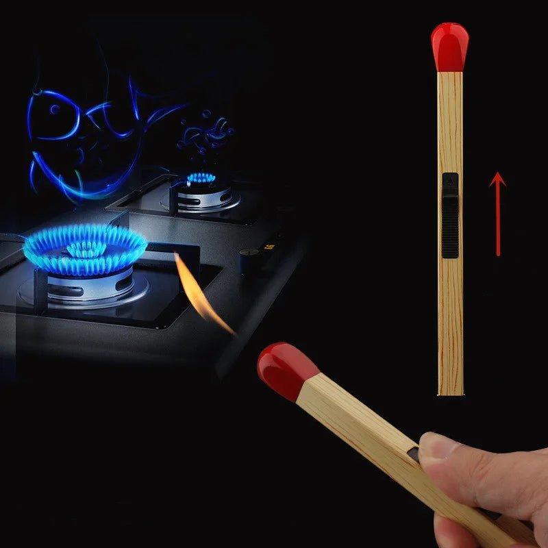 Super Long Match Shaped Torch Lighter – Perfect for Aromatherapy, Kitchen Use & Daily Essentials, Inflatable and Stylish