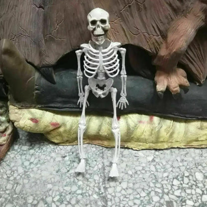 16 Inch Poseable Skeleton – Creepy Halloween Skeleton Decorations