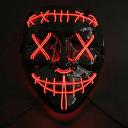 LED Halloween Mask - Light Up Mask for Festival & Cosplay