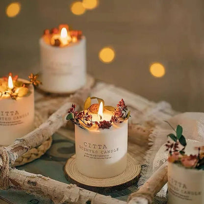 Sweet Candle - Soy Wax Romantic Aromatherapy Pillar Scented Candle