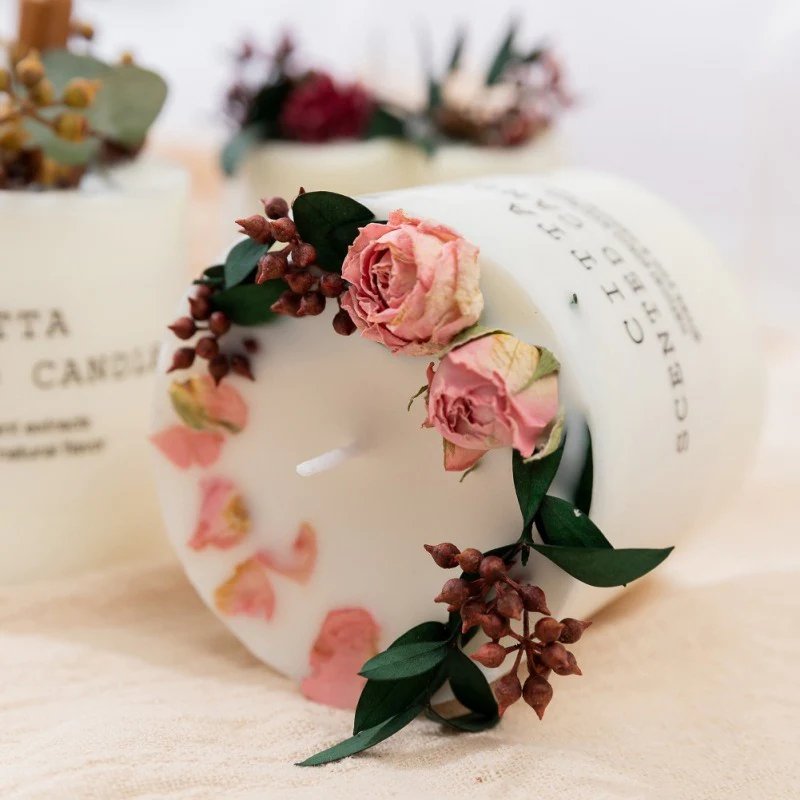 Sweet Candle - Soy Wax Romantic Aromatherapy Pillar Scented Candle