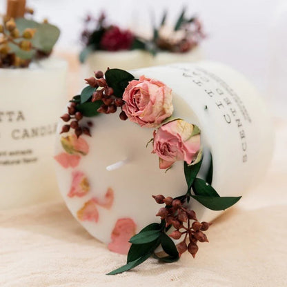 Sweet Candle - Soy Wax Romantic Aromatherapy Pillar Scented Candle