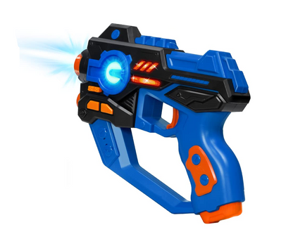 Infrared Laser Tag Set for Kids & Adults – 2 Player Toy Guns with Projector, Indoor Outdoor Game