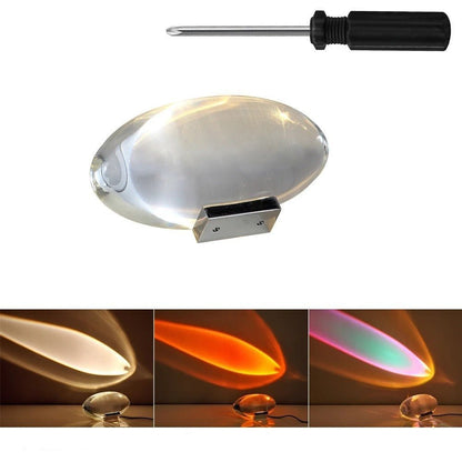 Table Lamp LED Crystal Eye - Small LED Table Lamp, Aura Night Light for Bedroom, Living Room, Party and Home Decor