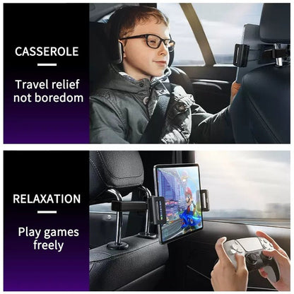 Telescopic Car Phone Holder -  4-12.9 inch Universal Phone Stand for iPhone iPad
