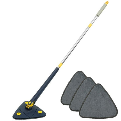 Telescopic Triangle Mop - 360° Rotatable Adjustable Cleaning Mop Extendable with Long Handle Hand