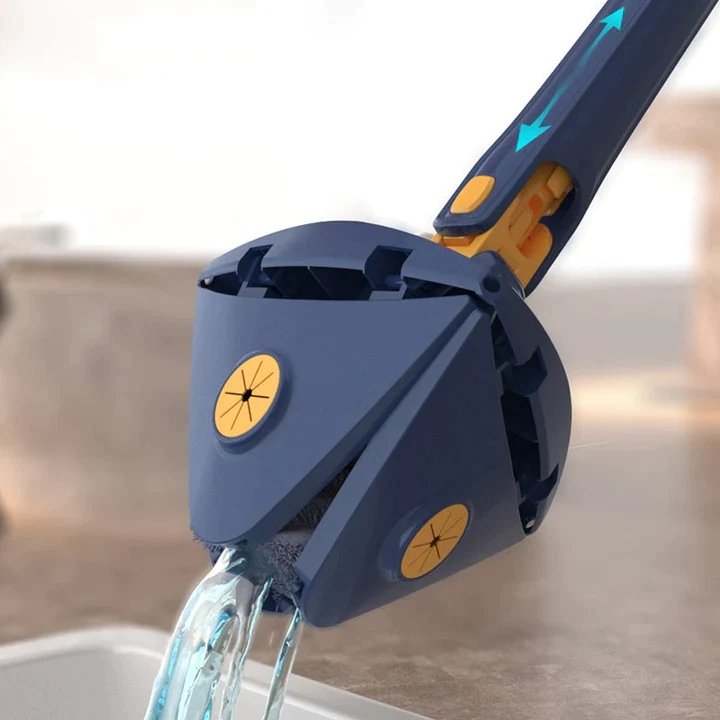 Telescopic Triangle Mop - 360° Rotatable Adjustable Cleaning Mop Extendable with Long Handle Hand