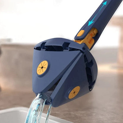Telescopic Triangle Mop - 360° Rotatable Adjustable Cleaning Mop Extendable with Long Handle Hand
