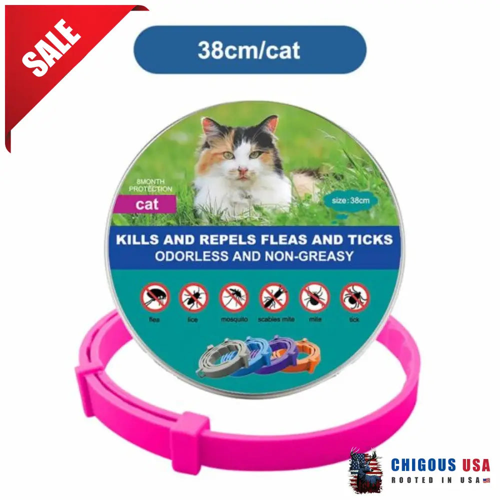 Thefurrlife 8 Months Flea And Tick Free Pink / Small (38Cm)