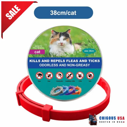 Thefurrlife 8 Months Flea And Tick Free Red / Small (38Cm)