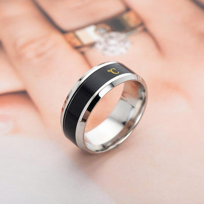 Temperature Mood Ring – Stainless Steel Color Changing Ring for Men & Women
