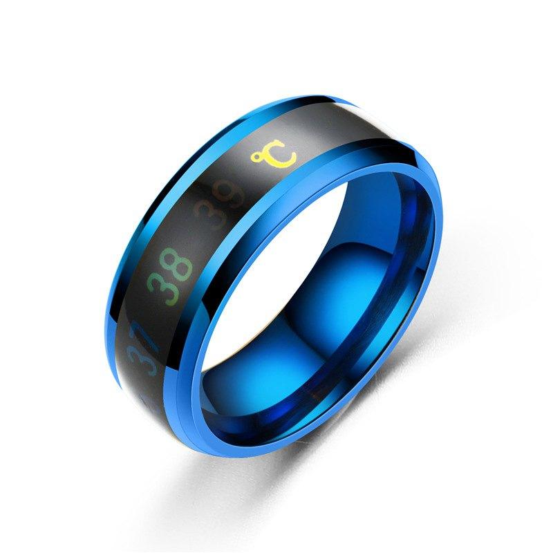 Temperature Mood Ring – Stainless Steel Color Changing Ring for Men & Women