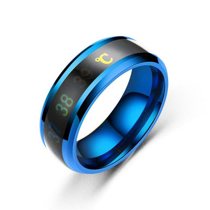 Temperature Mood Ring – Stainless Steel Color Changing Ring for Men & Women