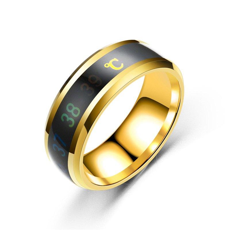 Temperature Mood Ring – Stainless Steel Color Changing Ring for Men & Women