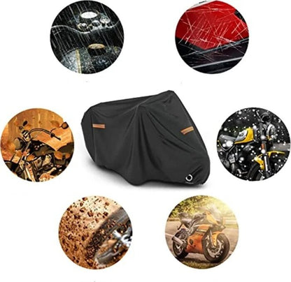 Thick Oxford Waterproof Motorcycle Cover -  Anti Dust Rain UV Indoor/ Outdoor Motorcycle Protector