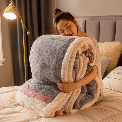 Thickened Winter Velvet Blanket – Ultra-Soft, Thick, and Cozy Throws for Adults, Perfect Sofa or Bed Cover