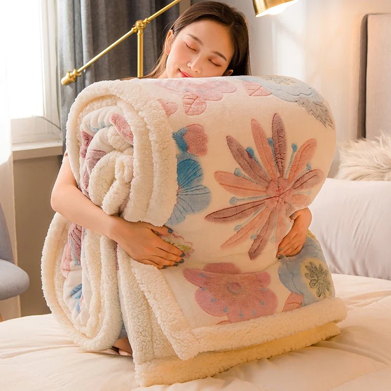 Thickened Winter Velvet Blanket – Ultra-Soft, Thick, and Cozy Throws for Adults, Perfect Sofa or Bed Cover