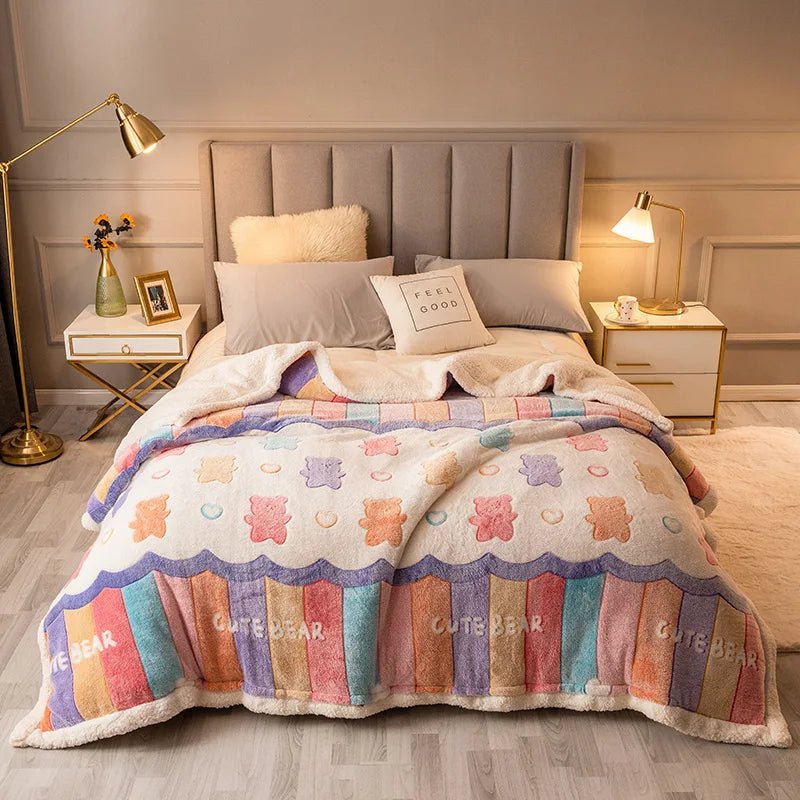 Thickened Winter Velvet Blanket – Ultra-Soft, Thick, and Cozy Throws for Adults, Perfect Sofa or Bed Cover