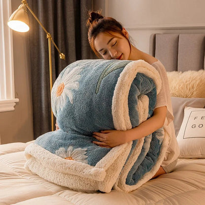 Thickened Winter Velvet Blanket – Ultra-Soft, Thick, and Cozy Throws for Adults, Perfect Sofa or Bed Cover