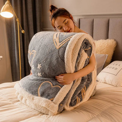 Thickened Winter Velvet Blanket – Ultra-Soft, Thick, and Cozy Throws for Adults, Perfect Sofa or Bed Cover