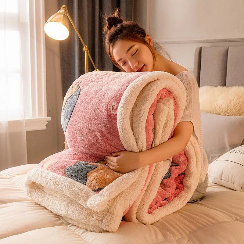 Thickened Winter Velvet Blanket – Ultra-Soft, Thick, and Cozy Throws for Adults, Perfect Sofa or Bed Cover
