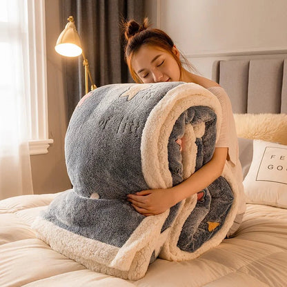 Thickened Winter Velvet Blanket – Ultra-Soft, Thick, and Cozy Throws for Adults, Perfect Sofa or Bed Cover