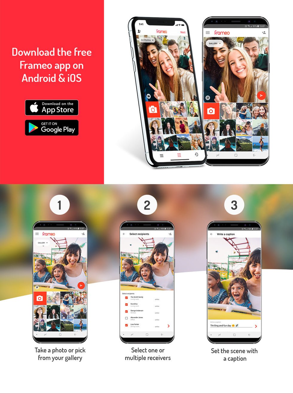 Touch Screen WiFi Digital Photo Frame