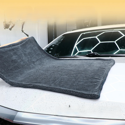 Double Sided Microfiber Car Drying Towel – 1500GSM Ultra-Absorbent Twisted Loop Design Towel, Streak-Free Wash Companion