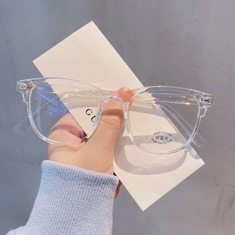 Transparent Anti Blue Light Computer Glasses Round for Women