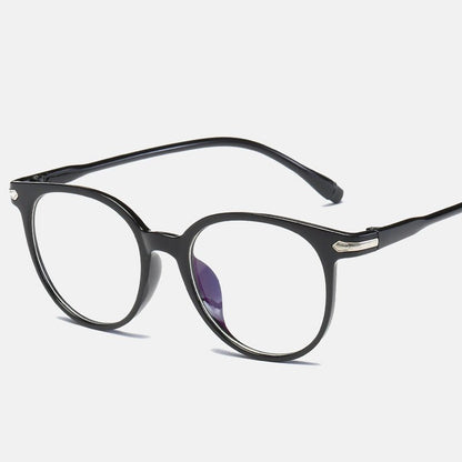 Transparent Anti Blue Light Computer Glasses Round for Women