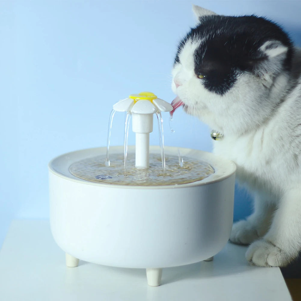 Ultra-Quiet Electric Pet Water Fountain –1200ml USB Auto Filter & Recirculating Cat Drinker Bowl