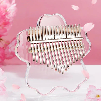 Crystal Clear Acrylic Kalimba – Portable Thumb Piano with 10/17/21 Keys for Soothing Melodies
