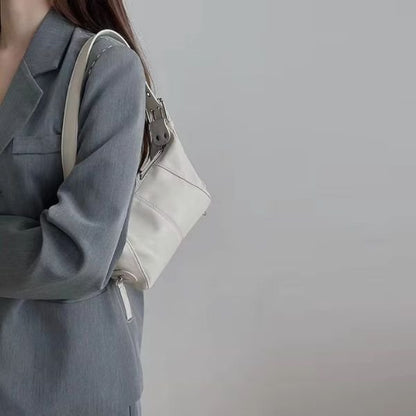 Trendy Underarm Shoulder Bag – Stylish PU Leather Baguette Handbag