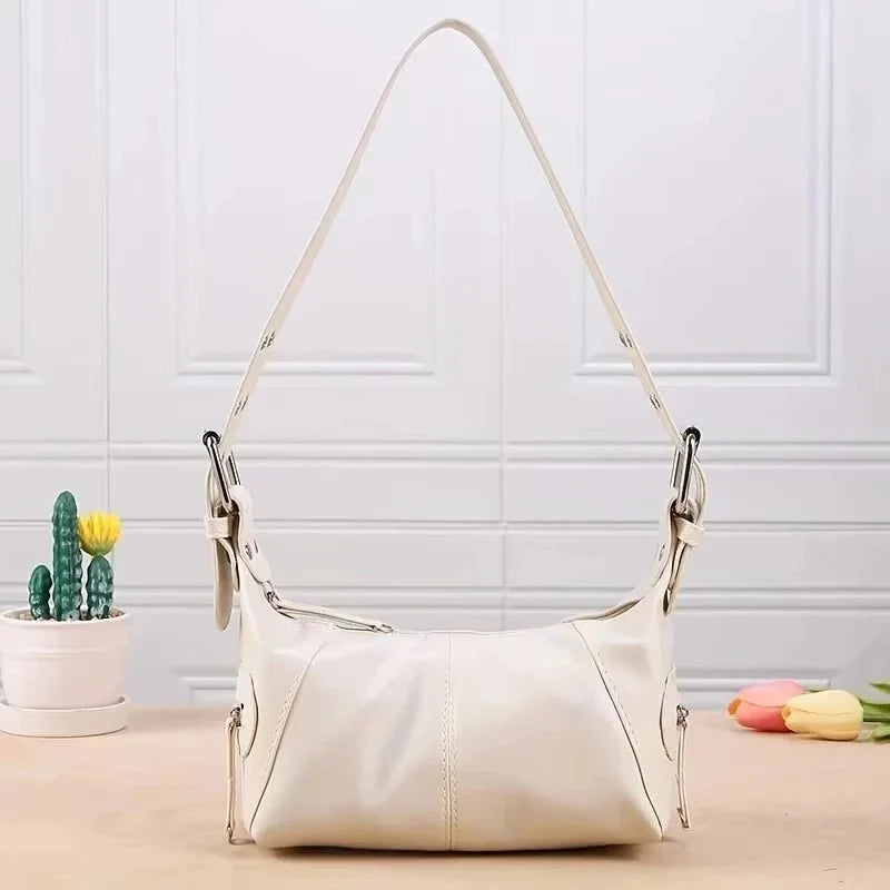 Trendy Underarm Shoulder Bag – Stylish PU Leather Baguette Handbag