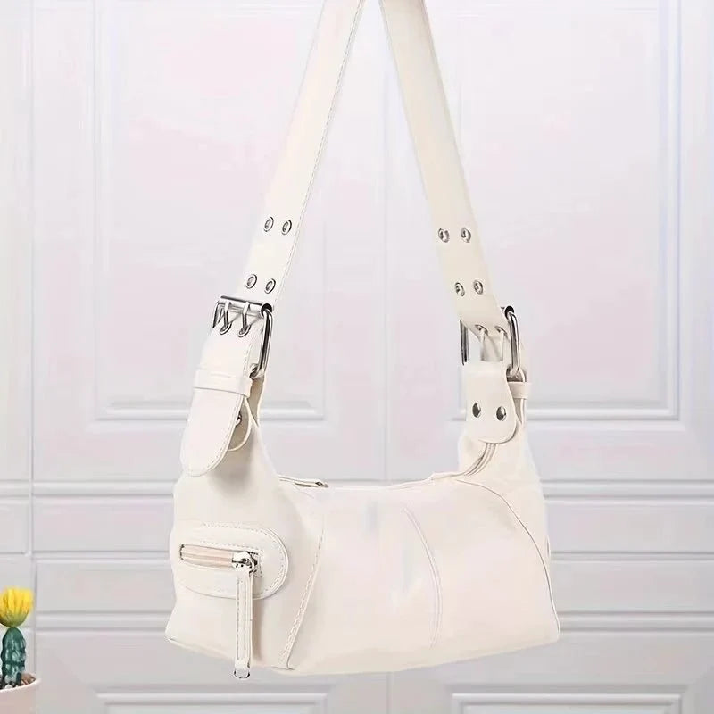 Trendy Underarm Shoulder Bag – Stylish PU Leather Baguette Handbag