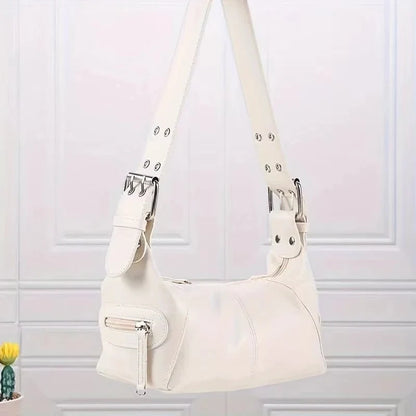 Trendy Underarm Shoulder Bag – Stylish PU Leather Baguette Handbag