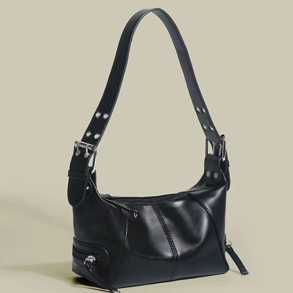 Trendy Underarm Shoulder Bag – Stylish PU Leather Baguette Handbag