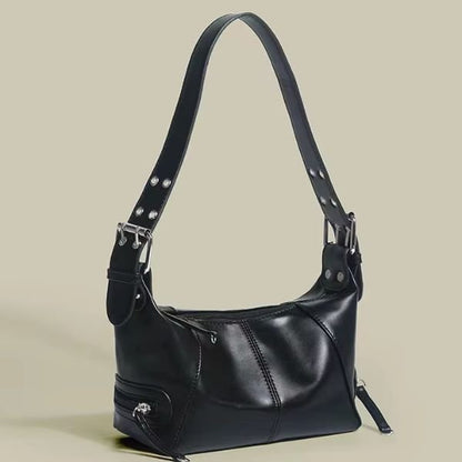 Trendy Underarm Shoulder Bag – Stylish PU Leather Baguette Handbag