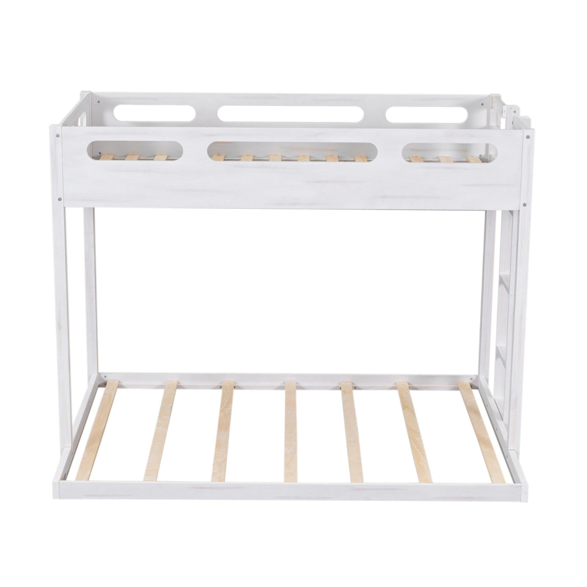 Twin over Full Bunk Bed with Built-in Ladder