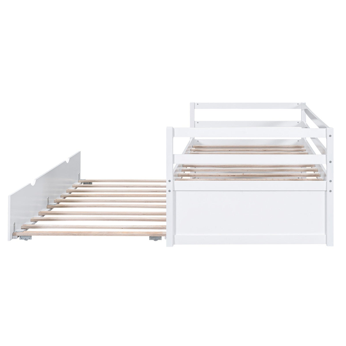 Twin Size Wood Daybed with Twin Size Trundle