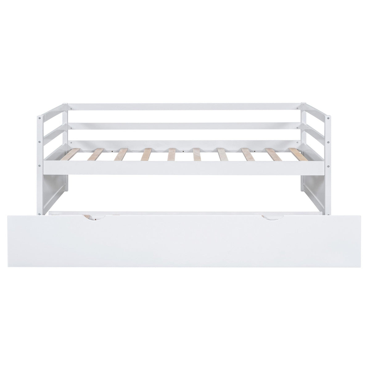 Twin Size Wood Daybed with Twin Size Trundle