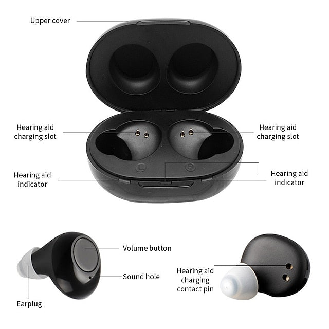 Invisible Rechargeable ITE Mini Hearing Aid