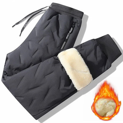 Winter Pants for Men – Fleece Lined or Quilted Puffer Thermal Joggers