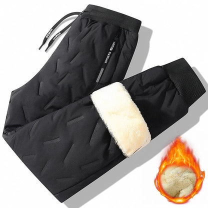 Winter Pants for Men – Fleece Lined or Quilted Puffer Thermal Joggers