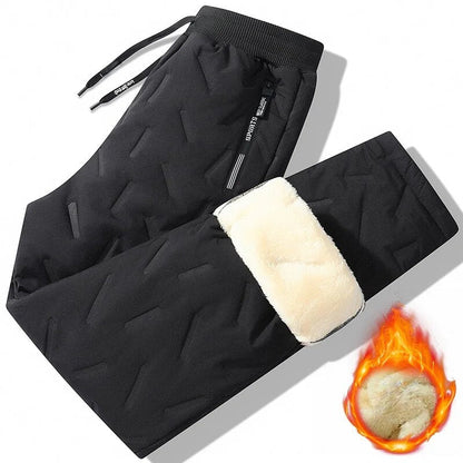 Winter Pants for Men – Fleece Lined or Quilted Puffer Thermal Joggers