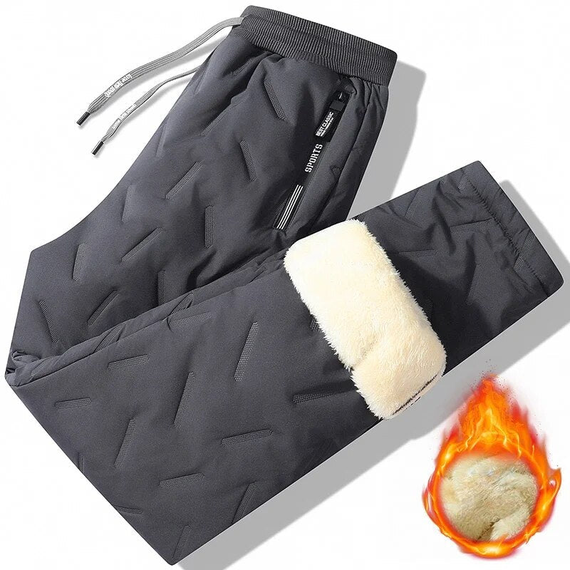 Winter Pants for Men – Fleece Lined or Quilted Puffer Thermal Joggers