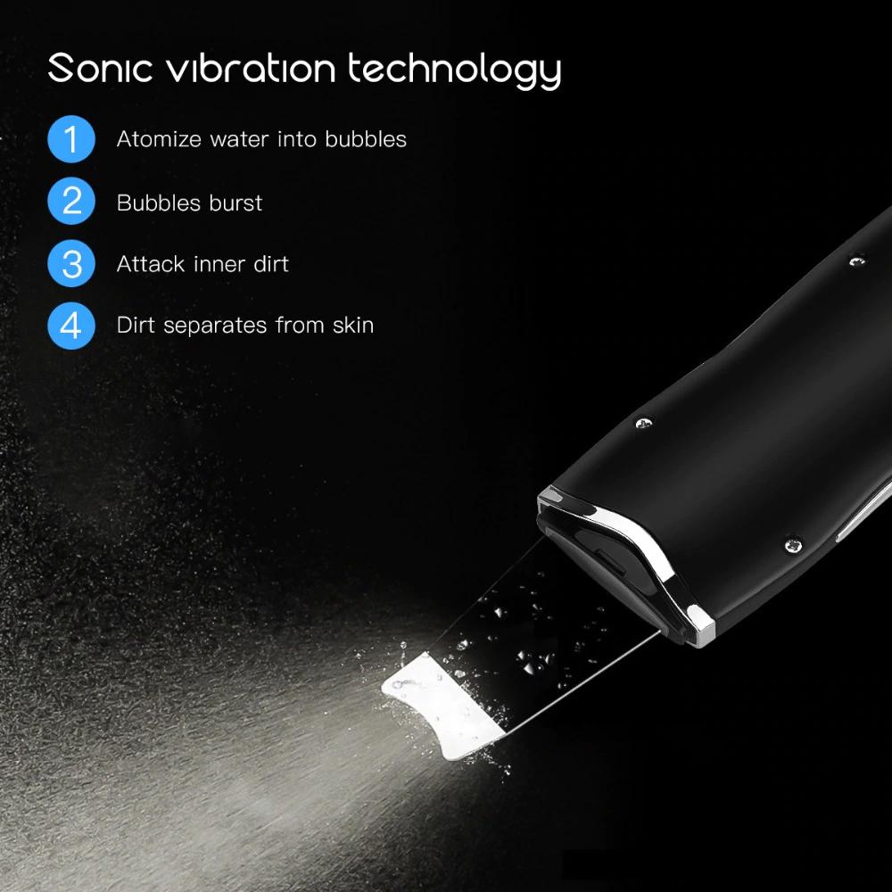 Ultrasonic Skin Scrubber & Face Spatula with Nano Mist Sprayer