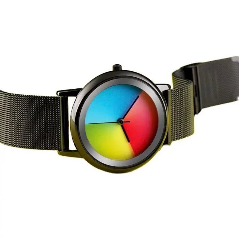 Ultrathin Colorful Changing Quartz Women's Watch – A Chic Steel Timepiece with a Mesmerizing Color-Changing Dial. The Perfect Blend of Style, Sophistication & A Thoughtful Gift for Any Occasion
